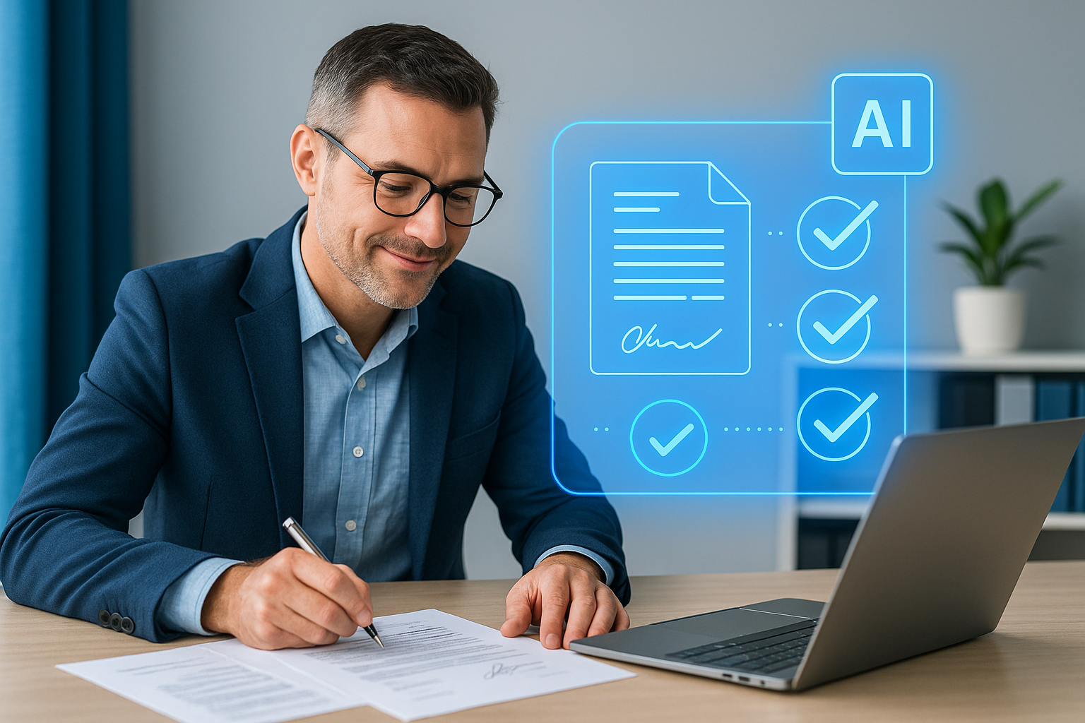 Real estate broker using AI Compliance Review